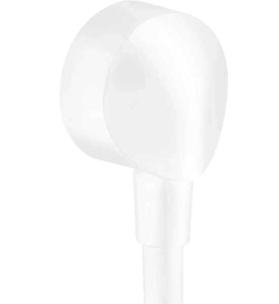Шланговое подсоединение Hansgrohe FixFit матовый белый 27454700 (детальная фотография)