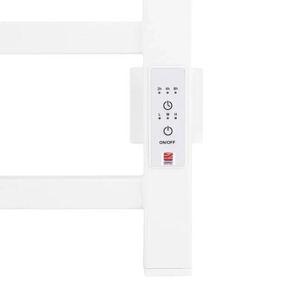 Полотенцесушитель электрический Energy Cube 40x70 см белый матовый EETR0CUBE07040R903M (детальная фотография), лесенка, вертикальные