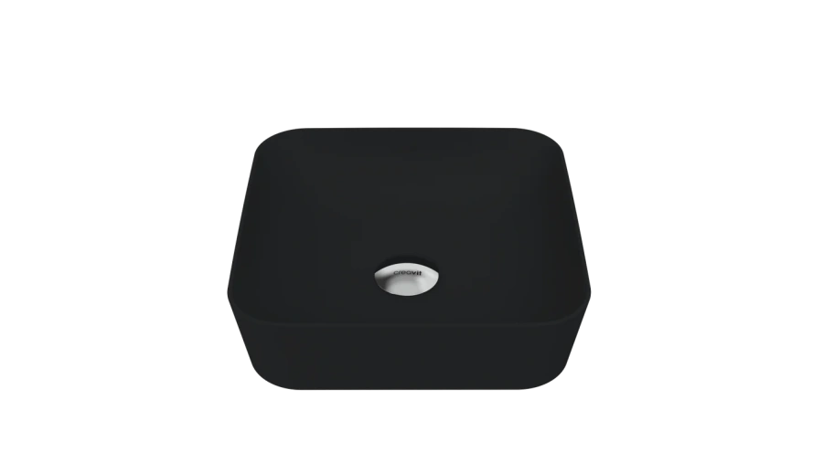 Раковина Creavit Ultra 40 см черная матовая UL040-00SM00E-0000 (детальная фотография)