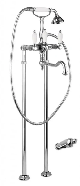 Смеситель для ванны Cezares First хром ручки металл FIRST-VDP2-01-M (детальная фотография)