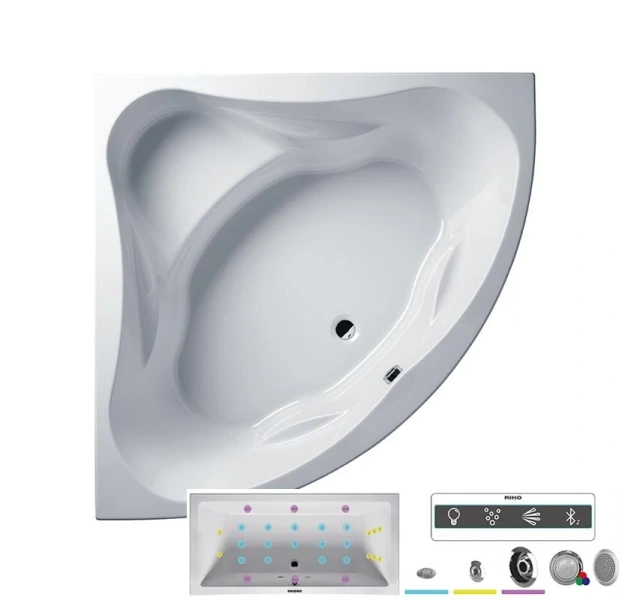 Ванна гидромассажная Riho Neo 140 x 140 см, JOY BC3400500000000_JOY (детальная фотография)