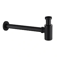 Сифон для раковины Abber Bequem черный матовый