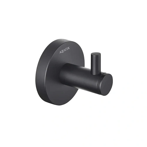 Крючок для ванной Акватек Европа черный матовый - фото 1