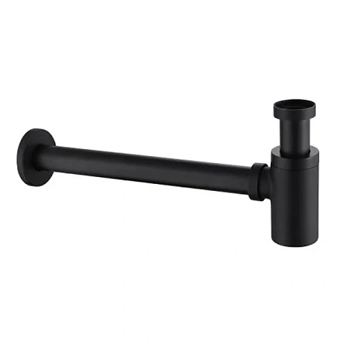 Сифон для раковины Abber Bequem черный матовый - фото 2