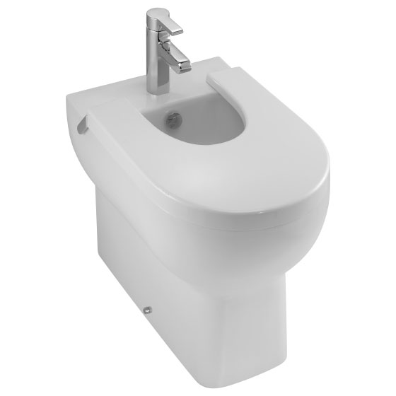 Биде напольное Jacob Delafon Odeon Up горизонтальный выпуск E4738-00 (детальная фотография)