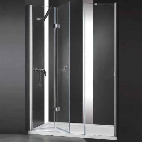 Душевая дверь в нишу Cezares Elena 193 см с прозрачным стеклом ELENA-W-BS-13-100+50/50-C-Cr (детальная фотография)