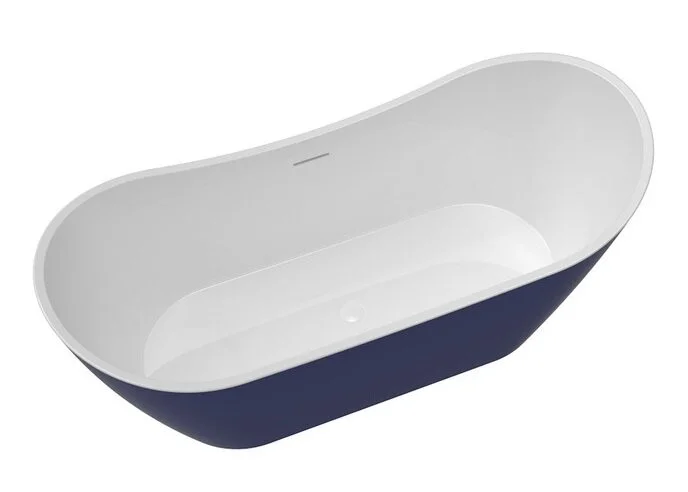 Ванна акриловая Corpa Nera Paganini CN130116, 170 х 80 см, синий матовый (детальная фотография), 170х80