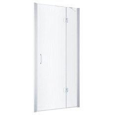 Душевая дверь профиль матовый хром стекло сатин Vegas-glass