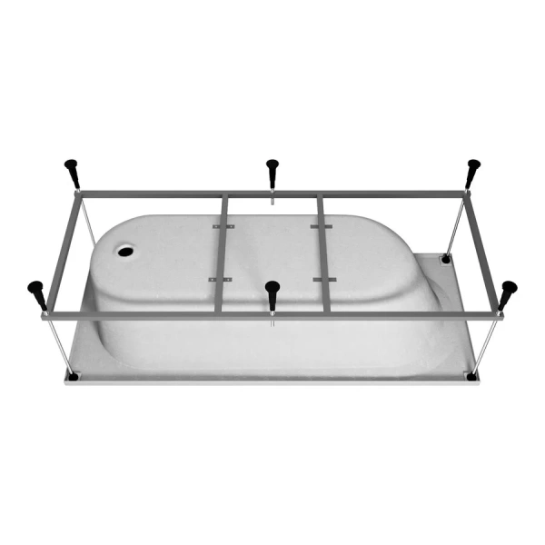 Ванна акриловая Vincea VBT-2B170-FR, 170 x 70 см, белая (детальная фотография), 170х70