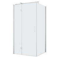 Душевой уголок профиль матовый хром стекло сатин Vegas-glass