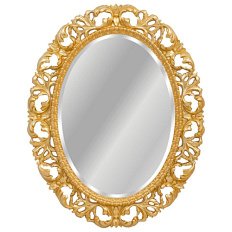 Зеркало овальное без фацета, цвет золото, Tessoro Isabella 76