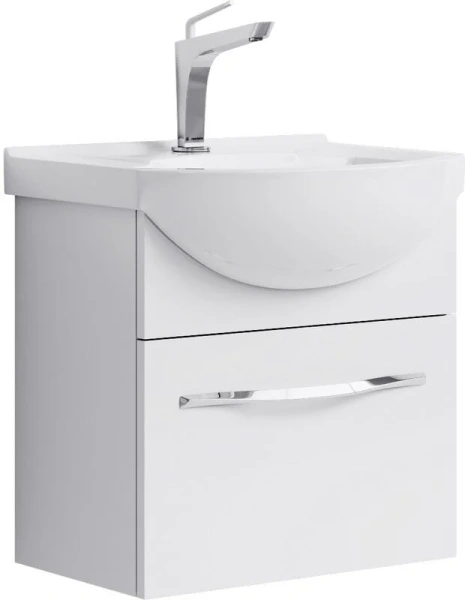 Тумба под раковину подвесная Aqwella Аллегро 50 см белая Agr.01.05/1 (детальная фотография)