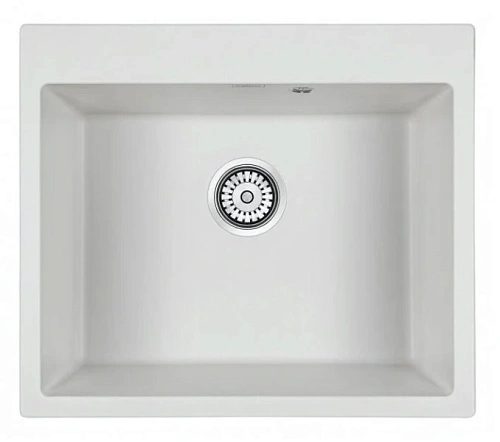 Мойка для кухни Paulmark Kante 60 см белая - фото 1