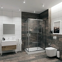 Душевой уголок Niagara Nova 120x90 см двери раздвижные