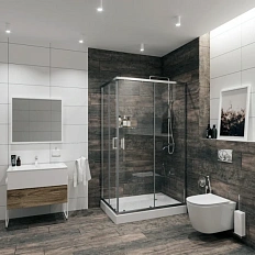 Душевой уголок Niagara Nova 120x90 см двери раздвижные