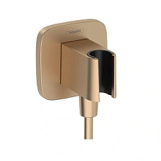 Шланговое подсоединение Hansgrohe FixFit шлифованная бронза