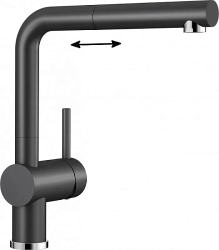 Смеситель для кухни антрацит Blanco Linus-S - фото 12