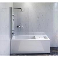 Ванна акриловая AM.PM Gem 170х70 см с каркасом, шторкой, душевой стойкой и смесителем