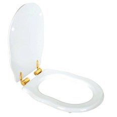 Сиденье для унитаза, фурнитура золото, Tiffany World Bristol