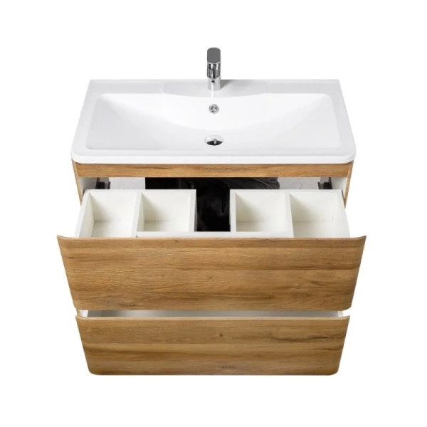 Тумба под раковину напольная BelBagno Albano 90 см дуб ALBANO-900-2C-PIA-RR (детальная фотография), современная, hi-tech, лофт