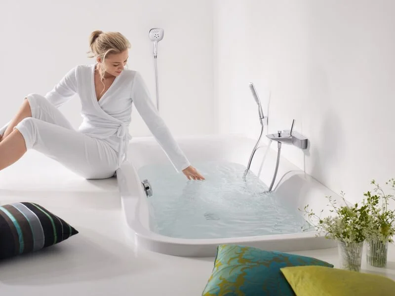 Смеситель для ванны Hansgrohe PuraVida хром 15472000 (детальная фотография), для ванны