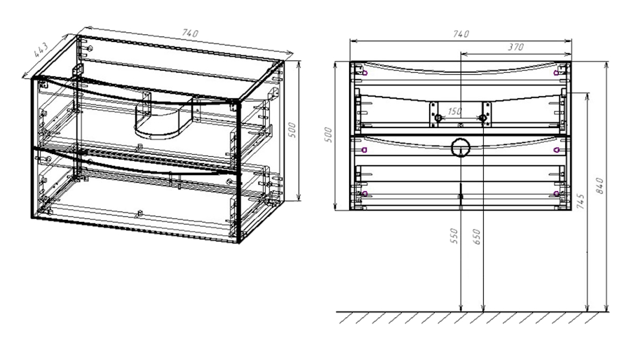 Схема (детальная фотография), под дерево