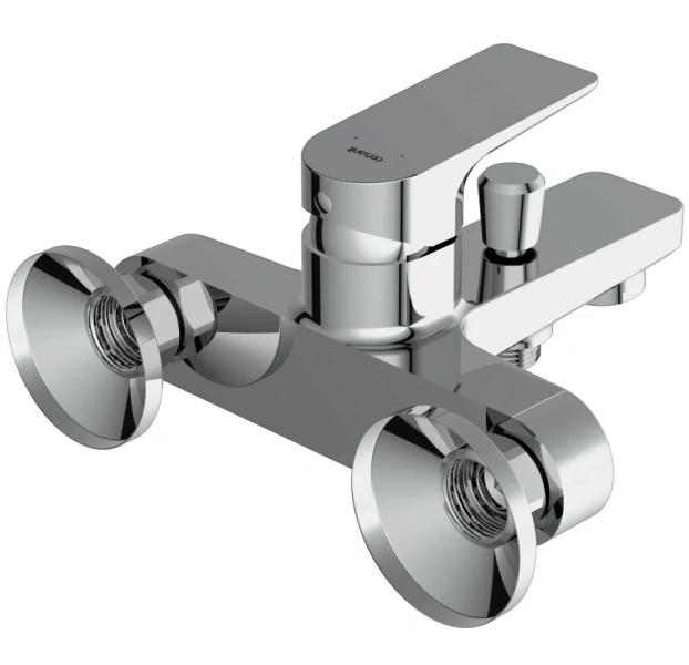 Смеситель для ванны Cersanit Nature хром 63064 (детальная фотография), из латуни, округлая форма