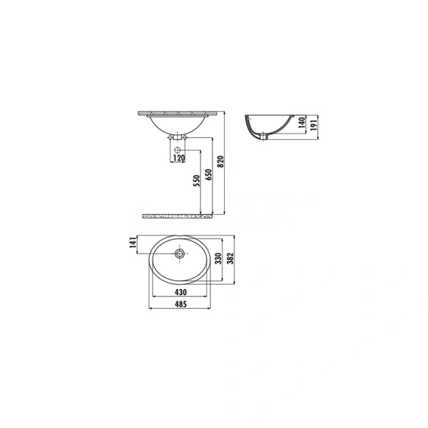 Раковина Creavit 49 см белая TP211-00CB00E-0000 (детальная фотография), современные, hi-tech
