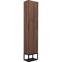 Шкаф-пенал подвесной Comforty Порто 35 см дуб темно-коричневый