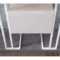 Тумба подвесная Velvex Gelou 45 см белая глянцевая