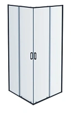 Душевой уголок Акватек 90x90 см профиль черный матовый