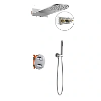 Душевой комплект Vincea с внутренней частью, хром
