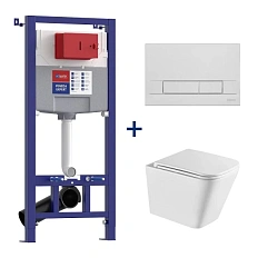 Унитаз с инсталляцией Lemark Florex 10012 с клавишей смыва