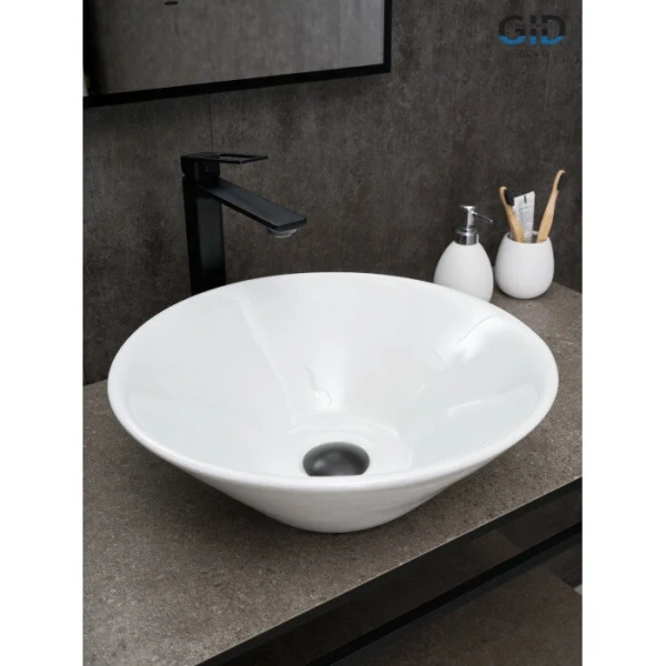 Раковина GID Esfera N9102 42 см белая 51210 (детальная фотография), 40 см