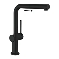 Смеситель для кухни Hansgrohe Talis M54 черный матовый