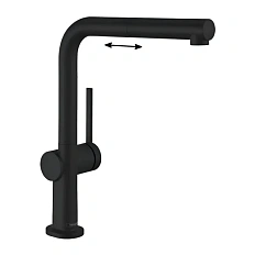 Смеситель для кухни Hansgrohe Talis M54 черный матовый