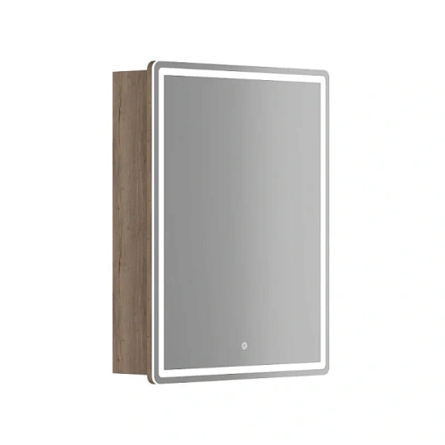 Зеркальный шкаф с подсветкой Sancos Mirror 60 см дуб галифакс - фото 2