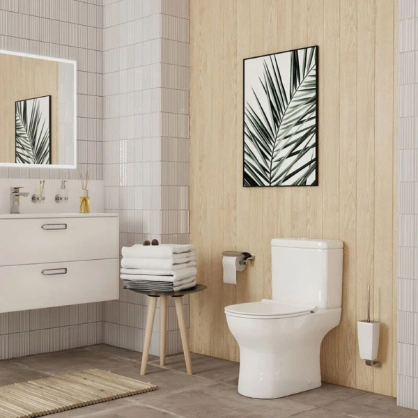 Унитаз компакт IDDIS Drum безободковый DRU2DSEi24 (детальная фотография), с бачком