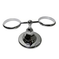 Держатель мыльницы и стакана для ванной, шлифованный хром, Nicolazzi Teide