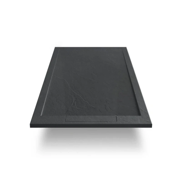 Душевой поддон Vincea 120х90 см антрацит VST-4SRL9014A (детальная фотография), из искусственного камня