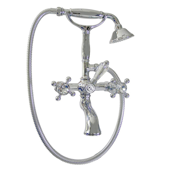 Смеситель для ванны, матовый хром, Nicolazzi Half Dome Crystal 1401CS93 (детальная фотография)