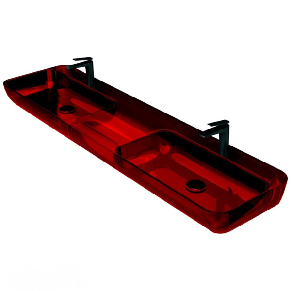 Раковина Abber Kristall 150 см красная AT2807Rubin (детальная фотография)