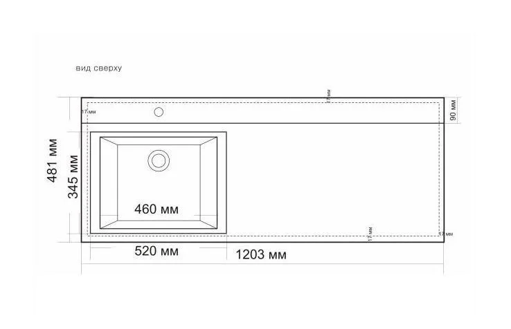 Тумба под раковину напольная Style Line Валеро 58 см белая ЛС-00000578 (детальная фотография), современная, hi-tech