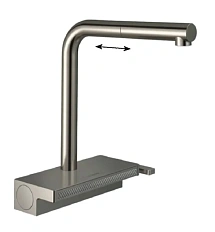 Смеситель для кухни Hansgrohe Aquno Select M81 однорычажный, под сталь