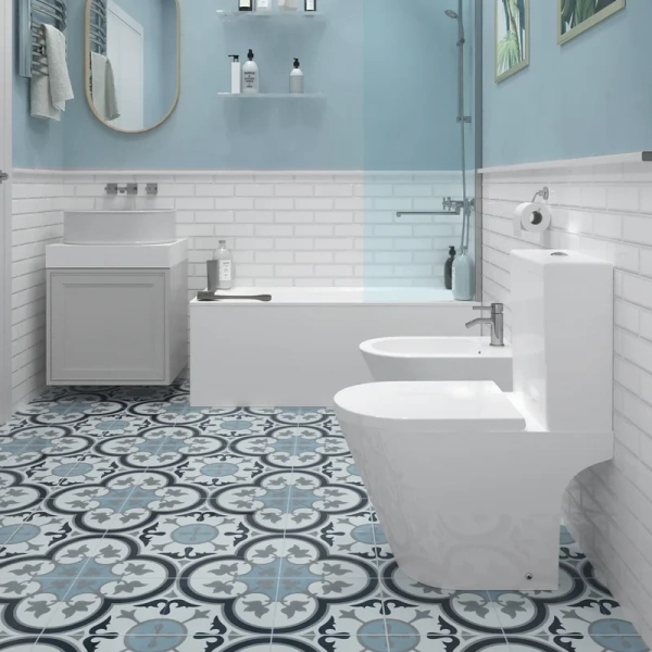 Унитаз компакт Lavinia Boho Biore с сиденьем микролифт 33040010 (детальная фотография), белые