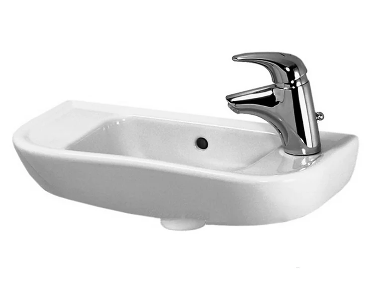 Раковина Laufen Pro 50 см подвесная, отверстие под смеситель слева 8.1695.7.000.105.1 (детальная фотография), прямоугольной формы