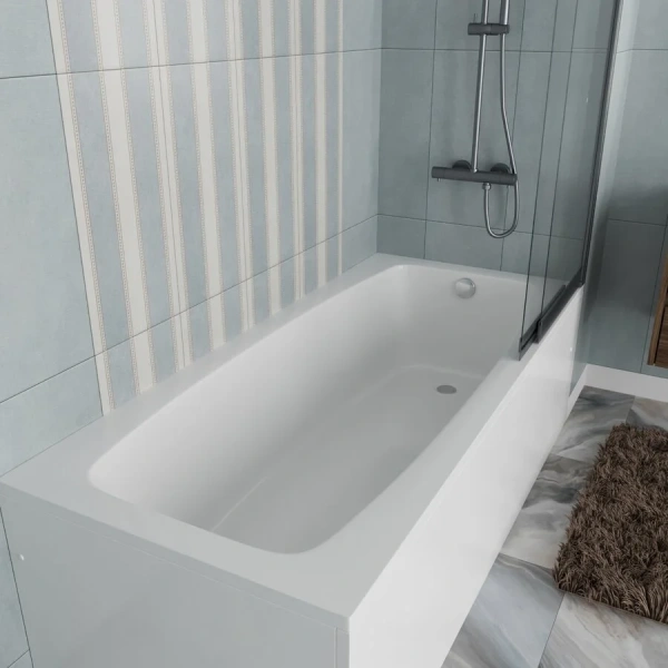 Ванна акриловая Vincea VBT-2S180-FR, 180 x 80 см, белая (детальная фотография), прямоугольные