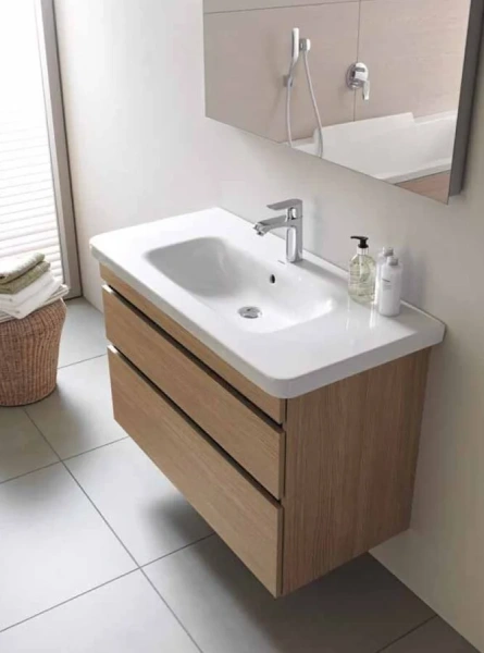 Раковина консоль Duravit Durastyle DS 6181, 232080 (детальная фотография), прямоугольной формы, моноблок