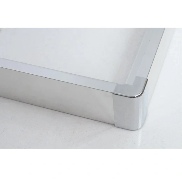 Душевой уголок BelBagno Due 90x90 см стекло текстурное DUE-A-2-90-P-Cr (детальная фотография), современные, hi-tech