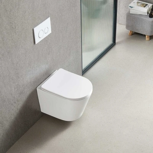 Унитаз подвесной Vincea Piatti белый VT1-11T (детальная фотография), современные, hi-tech, круглые